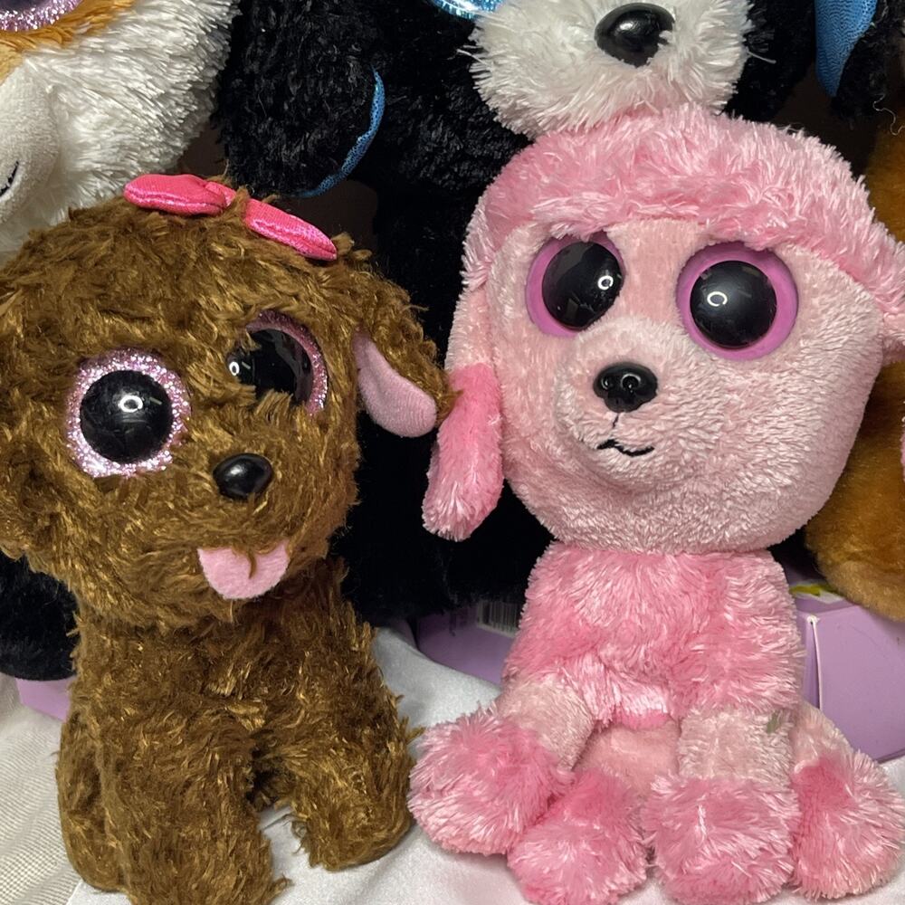 MINT TY Beanie Boos Lot of 12 Plush Big Eyes Stuffed Animals - Picture 8 of 15